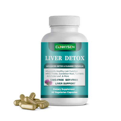 Liver Detox Capsules Turmeric Supplement Vegan Friendly Supports Liver Detox Cleanse