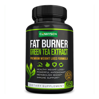 Organic Green Tea Extract Weight Loss Capsules With Green Coffee Bean Natural Slimming Fat Burner Supplements