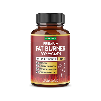 Extra Strength 12-in-1 Fat Burner for Women Vegan Capsules with Green TeaGarcinia Cambogia White Kidney Bean Metabolism Digestion Support