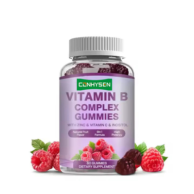 Vitamin B Complex Gummies for Immunity Folate Dietary Supplement Vitamin B12 Candy
