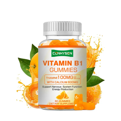 Private Label Vitamin B1 Gummies Boosts Energy Promote Heart Health Maintain Health Natural Supply
