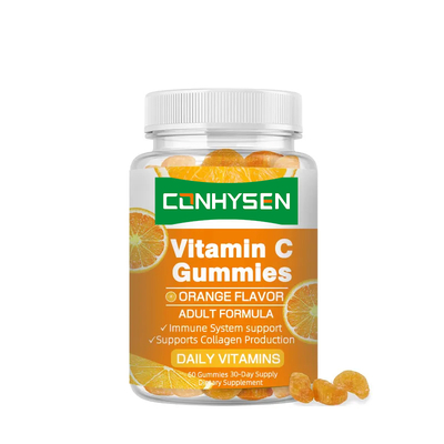 OEM Immune Boosting Halal Gummy Energy Strengthen Improve Digestion Vitamins C Gummies Candy