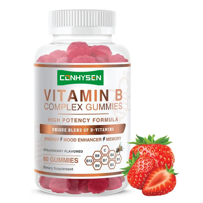 Private Label Vitamin Supplement Vegan Sugar-free Vitamin B Complex Gummies
