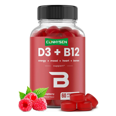 Supplement Bulk Vitamin B12 Gummies Candy Support Heart Vitamin D3 Gummies