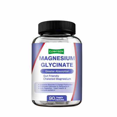 Wholesale Custom Magnesium Glycinate Capsules Promotes Digestion Heart Health & Immune System