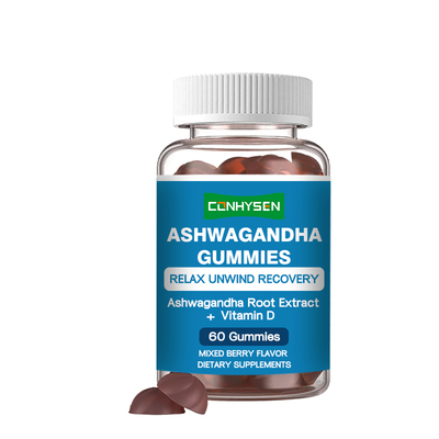 Ashwagandha Gummies with Vitamin D3 for Muscle Growth 18 Months Shelf Life