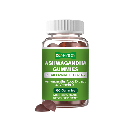 Wholesale Price Ashwagandha Gummies Improve Sleep Quality Safe Easily Absorbed