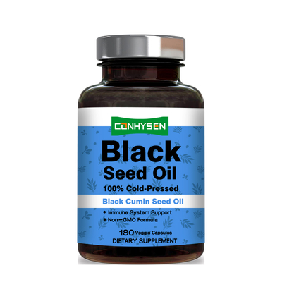 Black Seed Oil Capsules 500mg for Hair Skin Joint Support