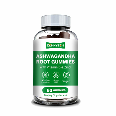Wholesale Price Ashwagandha Gummies with Vitamin D2 18 Months Shelf Life