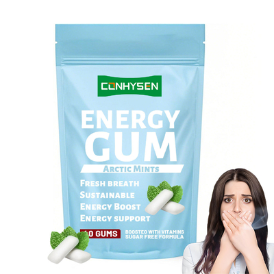 Fresh Breath Improve Focus Xylitol Energy Chewable Gum Supplier Custom