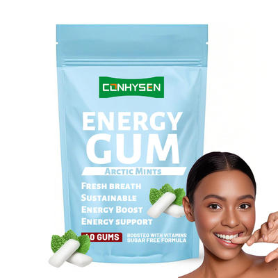 Wholesale Custom Energy Chewing Gum Improve Focus Boost Emergy Fresh Breath