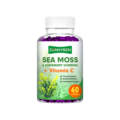 Sea Moss Elderberry Gummies Candy Antioxidant Support OEM/ODM Custom