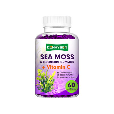 Sea Moss Gummies with Vitamin C Improve Skin Appearance Supplies Custom