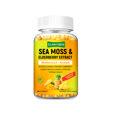 Sea Moss & Elderberry Extract Gummies Supplier Manufacturer Support Immune System