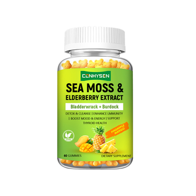 Sea Moss Gummies Maintain Thyroid Health OEM/ODM Supplier with Bladderwrack