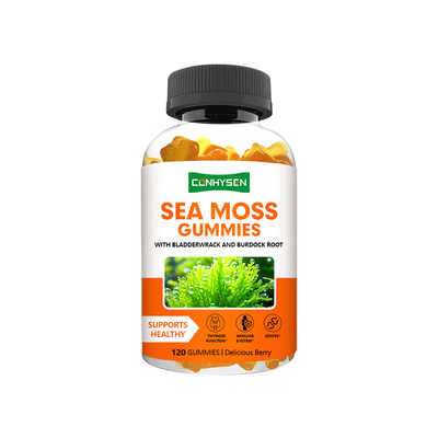 Berry Flavor Sea Moss Gummies Factory Supply Support Thyroid Function