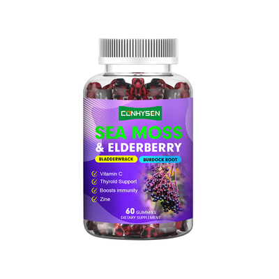 Elderberry Sea Moss Gummies Manufacturer Custom Provide Natural Energy