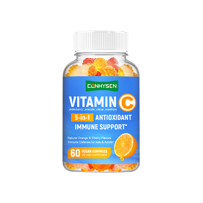 Vitamin C Gummies with Elderberry Support Skin Hair Nails Supplement Manufacturer