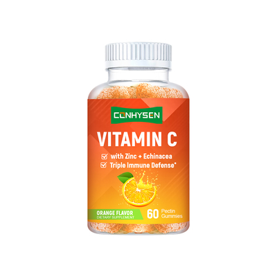 Vitamin C Pectin Gummies with Zinc OEM/ODM Custom Improve Energy Levels