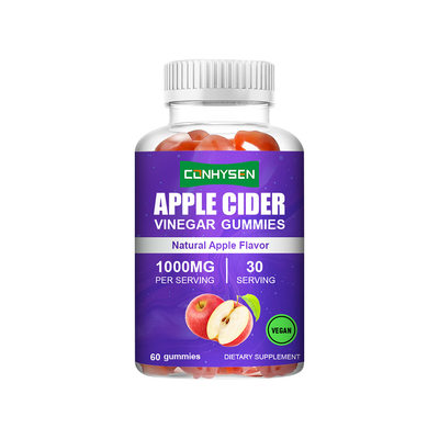 Factory Apple Flavor Apple Cider Vinegar Gummies Promote Detox Custom Branded