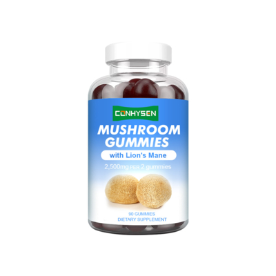 Mushroom Gummies Supplier Custom 10-In-1 Formula Support Heart Health