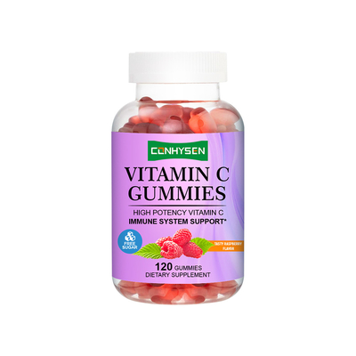 Raspberry Flavor Powerful Antioxidant Vitamin C Gummies OEM/ODM Custom