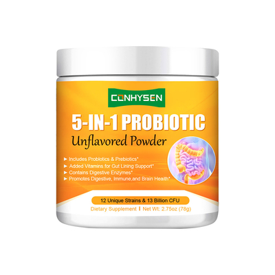 5-In-1 Probiotic Unflavored Powder Supplier Custom Healthy Gut Microbiome
