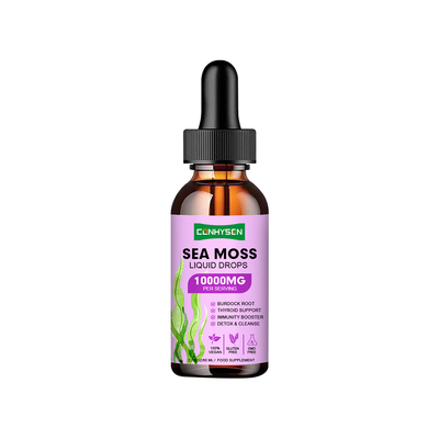 Premium Custom Boost Metabolism Organic Sea Moss Liquid Drops for Adults