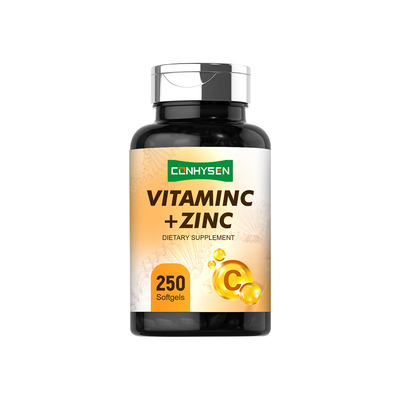 Vitamin C Softgels with Zinc Wholesale Price Antioxidant Support Custom