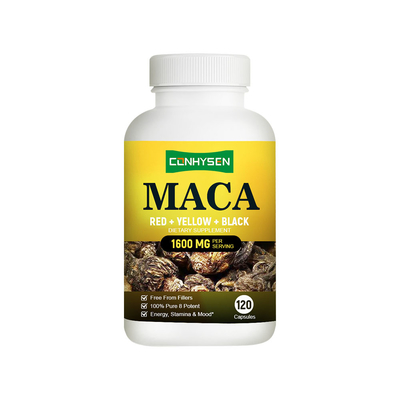 Custom Maca Capsules 1600mg Wholesale Price Increase Energy and Stamina
