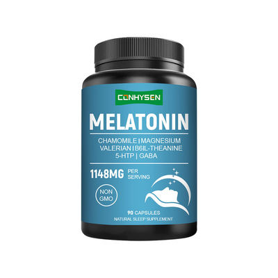 Natural Melatonin Capsules Supplier Support Brain Function Custom Branded