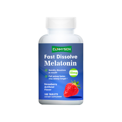 Fast Dissolve Melatonin Tablets Supplier Custom for Fall Asleep Faster