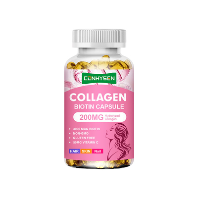 200mg Collagen Capsules Premium Custom Strong Nails Radiant Skin Supplier
