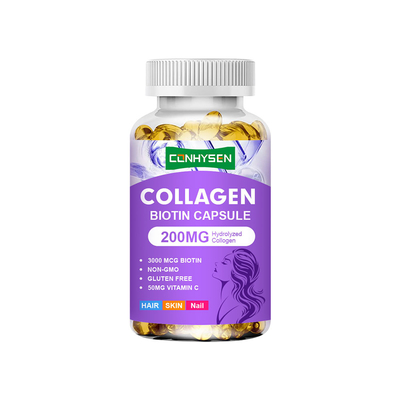 Wholesale Custom Hydrolyzed Collagen Capsules Support Hair Skin Nails