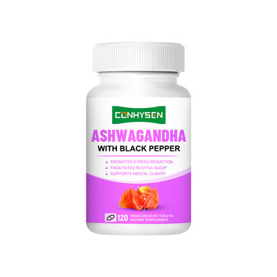 Cognitive Function Vegan Uncoated Tablets Ashwagandha and Black Pepper Wholesale Price