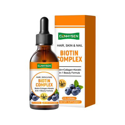 Biotin Collagen Keratin8-In-1 Beauty Formula Hair Skin Nail HealthWholesale Custom