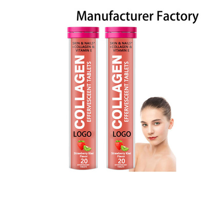 Factory Wholesales Collagen Effervescent Tablets Skin Nails Health Collagen Vitamin E